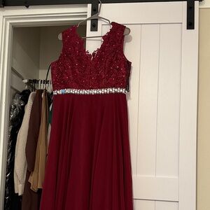 Burgundy Dress